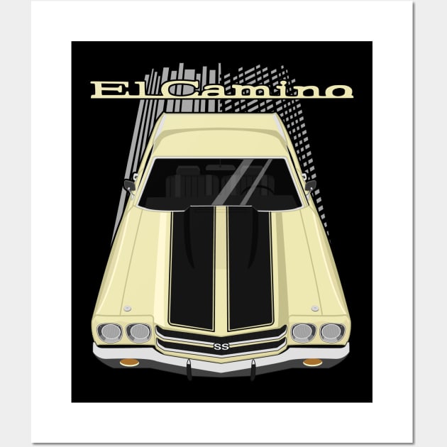 Chevrolet El Camino SS 1970 - yellow Wall Art by V8social